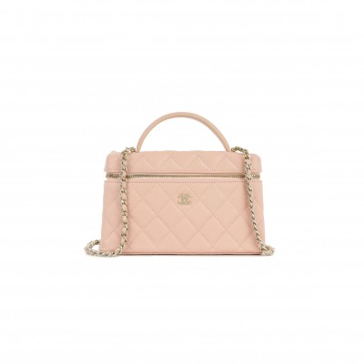 CHANEL HANDLE VANITY WITH CHAIN (19*13*6cm)